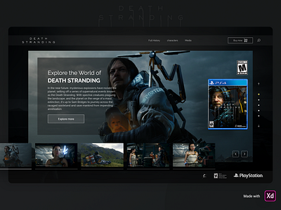 Death standing death stranding game gaming playstation ps4 ui ui design user experience user interface ux webdesign
