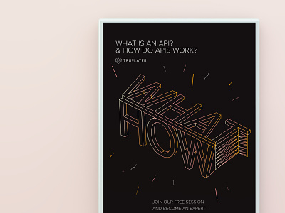 WHAT - HOW api geometric geometric design geometrical geometry how lettering poster poster a day poster art poster design posters typography what