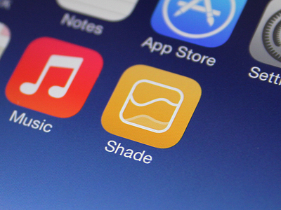 Shade Is Out! app icon ios 7 iphone shade weather app