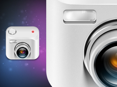 WedPhotos Icon camera icon iphone lens white