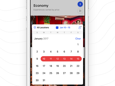 Calendar card date ios picker ui