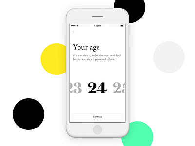 Your Age beauty ios iphone picker ui