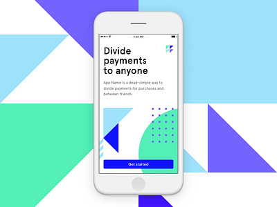 Divide Payments app brand ios modern triangle