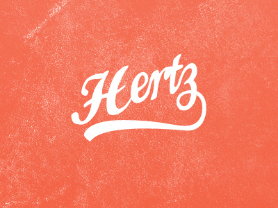 Hertz hertz logo red text type