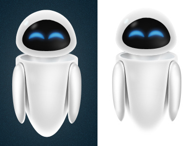 Eve Icon blue eve icon wall e white