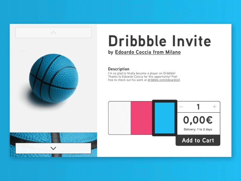 Thank You! Daily UI #012 012 animated dailyui e-commerce gif hype interface prototype shop sketch ui ux