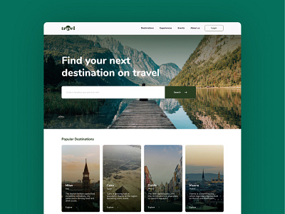 Find your next destination on travel brand business design designthinking directory ghana real estate agency technology ui uxui