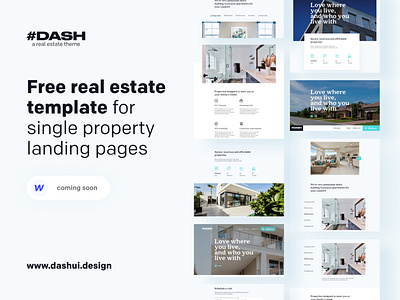 DASH REAL ESTATE v1 housing landingpage property realestate