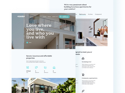 DASH REAL ESTATE 3 housing landing page real estate real estate agency