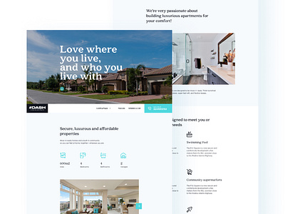 DASH REAL ESTATE 4 home housing landing page real estate