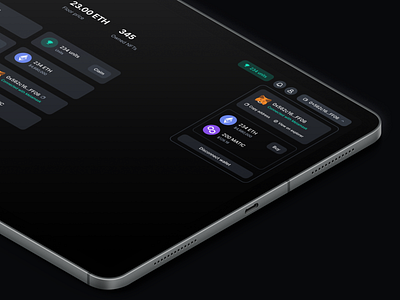 Wallet dropdown - web3 platform blockchain nft technology web3