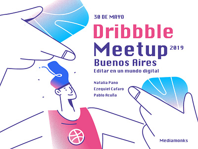 Dribbble Meetup #02 - Buenos Aires (Playoff) design dribbble illustration meetup playoff simple vector