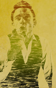 Johnny Cash Typographic Portrait graphic design johnny cash music typographic portrait