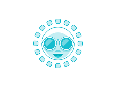 Sun contest hot icon illustration ray shades sticker stickermule summer sun sunglasses tan