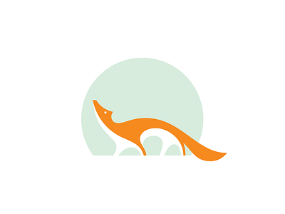 Fox animal fox icon illustration logo mark negative space symbol