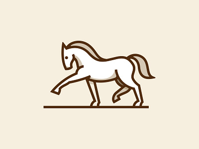 Horse animal horse icon illustration line logo logotype mark symbol vector
