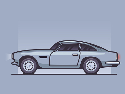 Aston Martin Classic Car aston martin automobile car classic collection icon illustration symbol vector vehicle