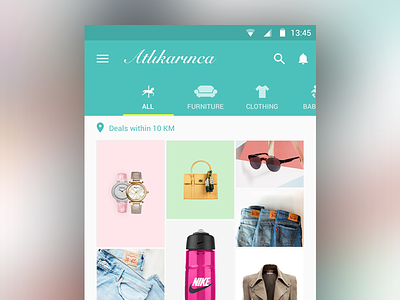 Atlikarinka-Home view android app buy design ecommerce material online sale shopping