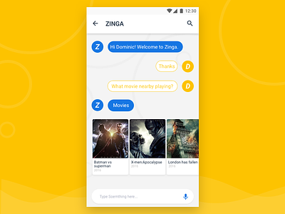 Chat - Assistant App assistant chat ios10 materialdesign ui ux