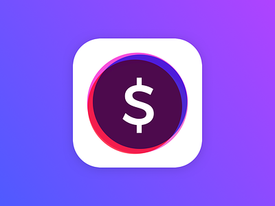 Financial App Icon - Concept app calculator financial icon ios10 tip