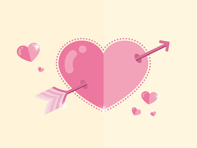 Soulmate amor arrow bakery baking love corazón flecha heart in love love pink soulmate valentines