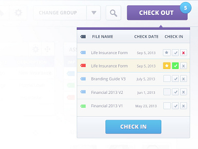 Checkout - Checkin admin ui ui user experience ux