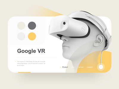 Google or Dell VR app design front end development ui ux