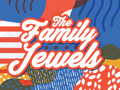 The Family Jewels abstract album blobs marina and the diamonds music primary retro the family jewels vinage vinyl