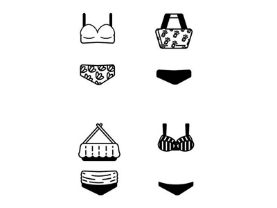 Icon Set - Bikinis