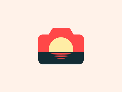 Varna On Air - Photography Logo Proposal branding camera logo minimal photography ripples sea sunset