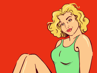 Retro Chick By Ashley Cating On Dribbble