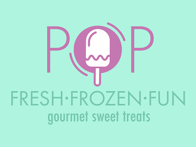 Pop branding food graphic design logo