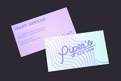 Piper's Business Card branding business card design graphic design logo vector