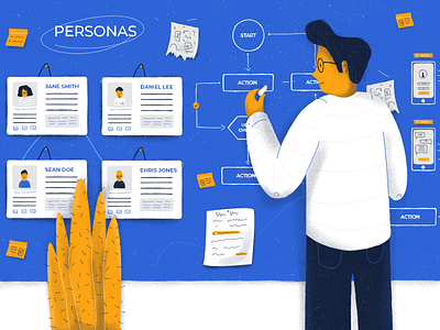 Benefits Of Ux Research art digital drawing editorial editorial illustration illustration