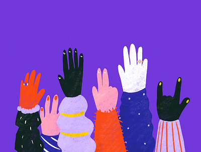You gotta FIGHT for your RIGHTS! activism drawing hands illustration procreate