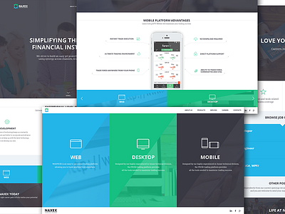 Naxex Site company design site ui web