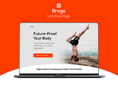 Broga Landing Page