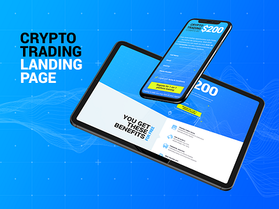 Crypto Trading Landing Page cryptotrading design landing page ui ui design