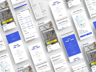Fortissio Mobile clean forex forex trading mobile ui ui uidesign webdesign website