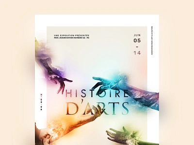 Histoire d'Arts - Exhibition poster brand branding design event exhibit exhibition exhibition design french poster typography