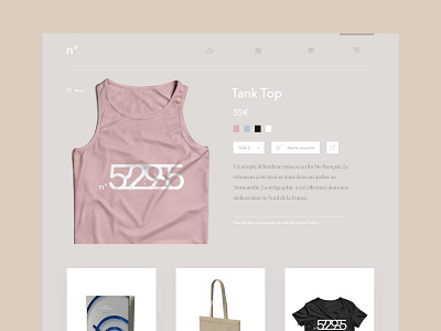 Daily UI #12 - Shop (One item) app branding daily daily 100 challenge dailyui flat icon item minimal one rose shop shopping tee shirt type typography ui ux web website