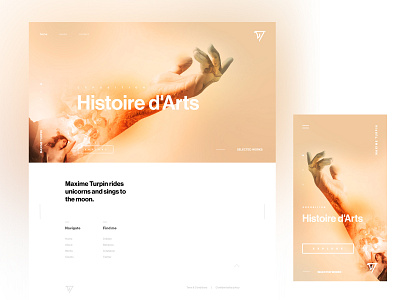 Portfolio, homepage