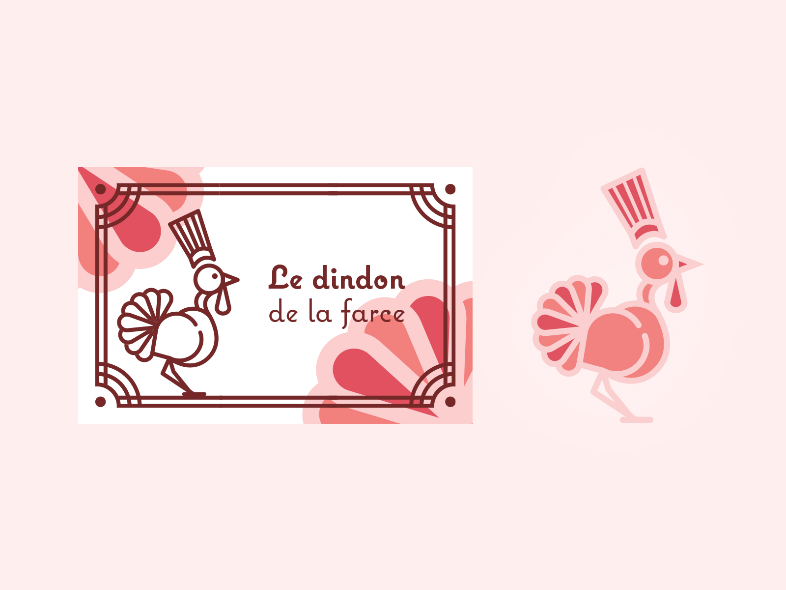 Le Dindon De La Farce Brand Logo By Maxime Turpin On Dribbble