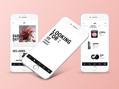 My Make Up Coach app beauty coach fashion makeup mobile ui ux