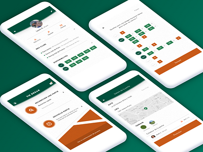 Tie Break app booking court game sport tennis ui ux