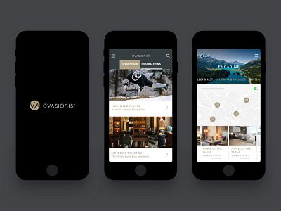Evasionist app architecture design destination gastronomy lifestyle luxury travel