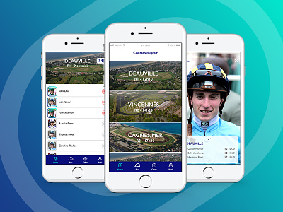 Off Course Turf app coach horse racing mobile sport ui ux