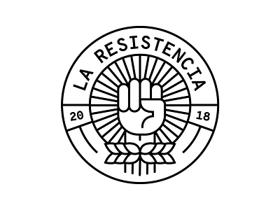La Resistencia feminism fist futbol logo power shield soccer