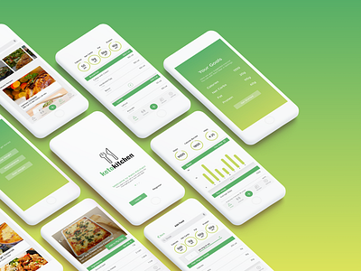 Keto Kitchen - Diet App Concept diet fitness ios nutrition