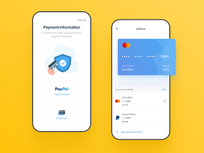 Mobile Payment Info app bank business card credit credit card finance fintech illustraion mobile money payment paypal product service simple tim ui wallet